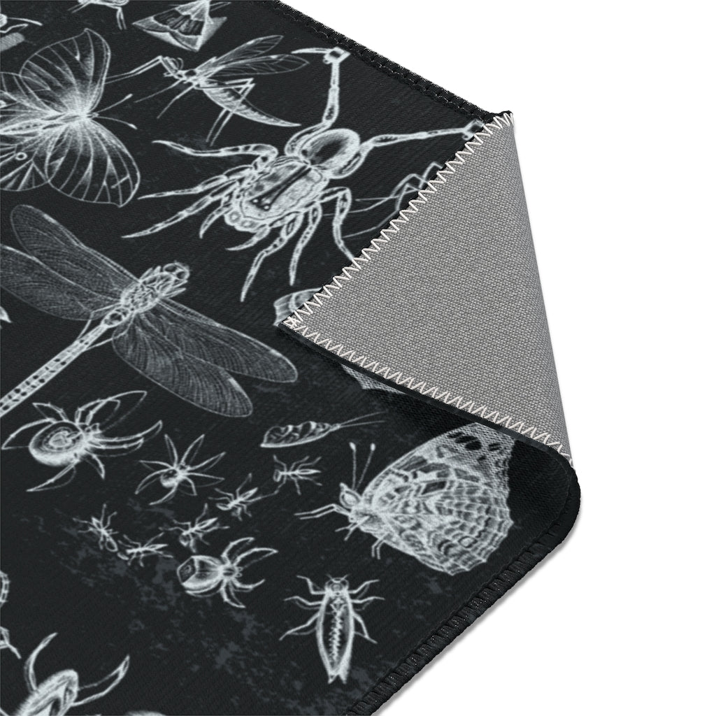 Insects and Moths Area Rug