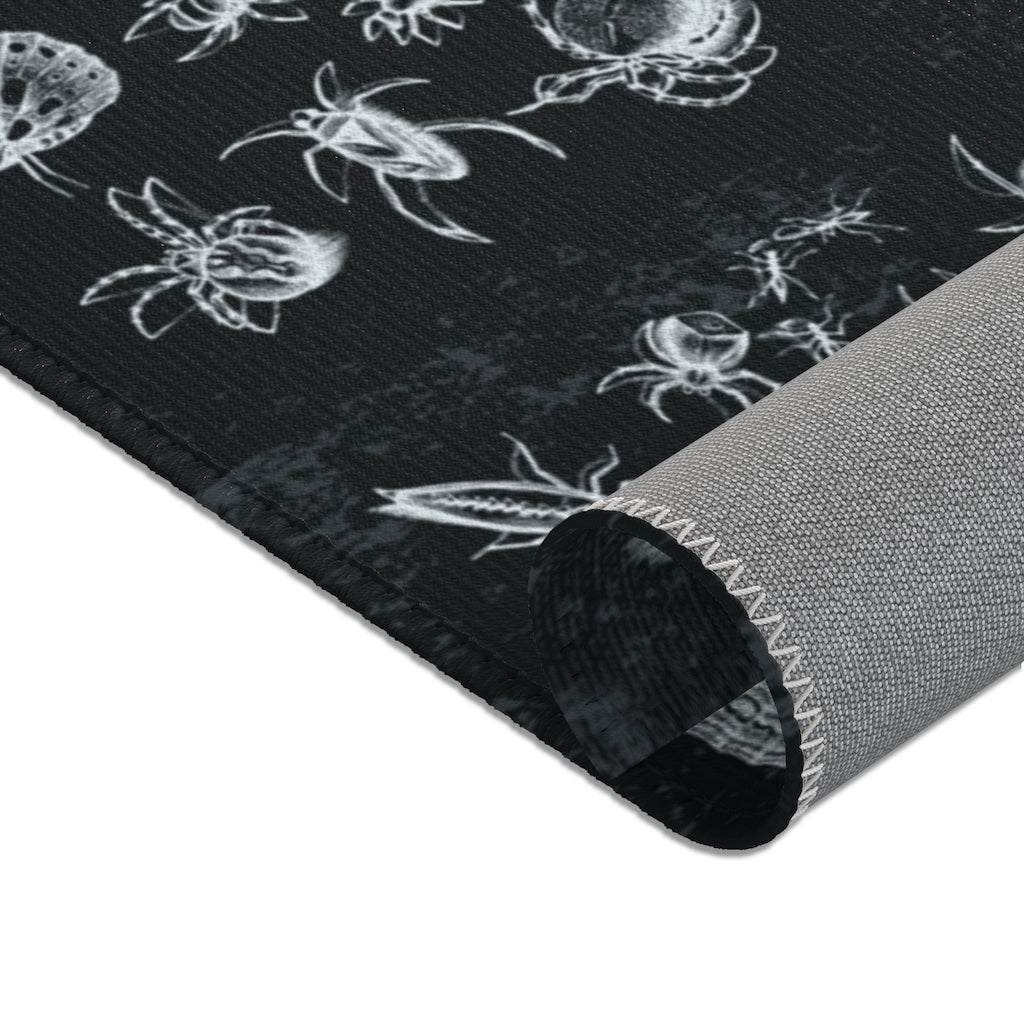 Insects and Moths Area Rug