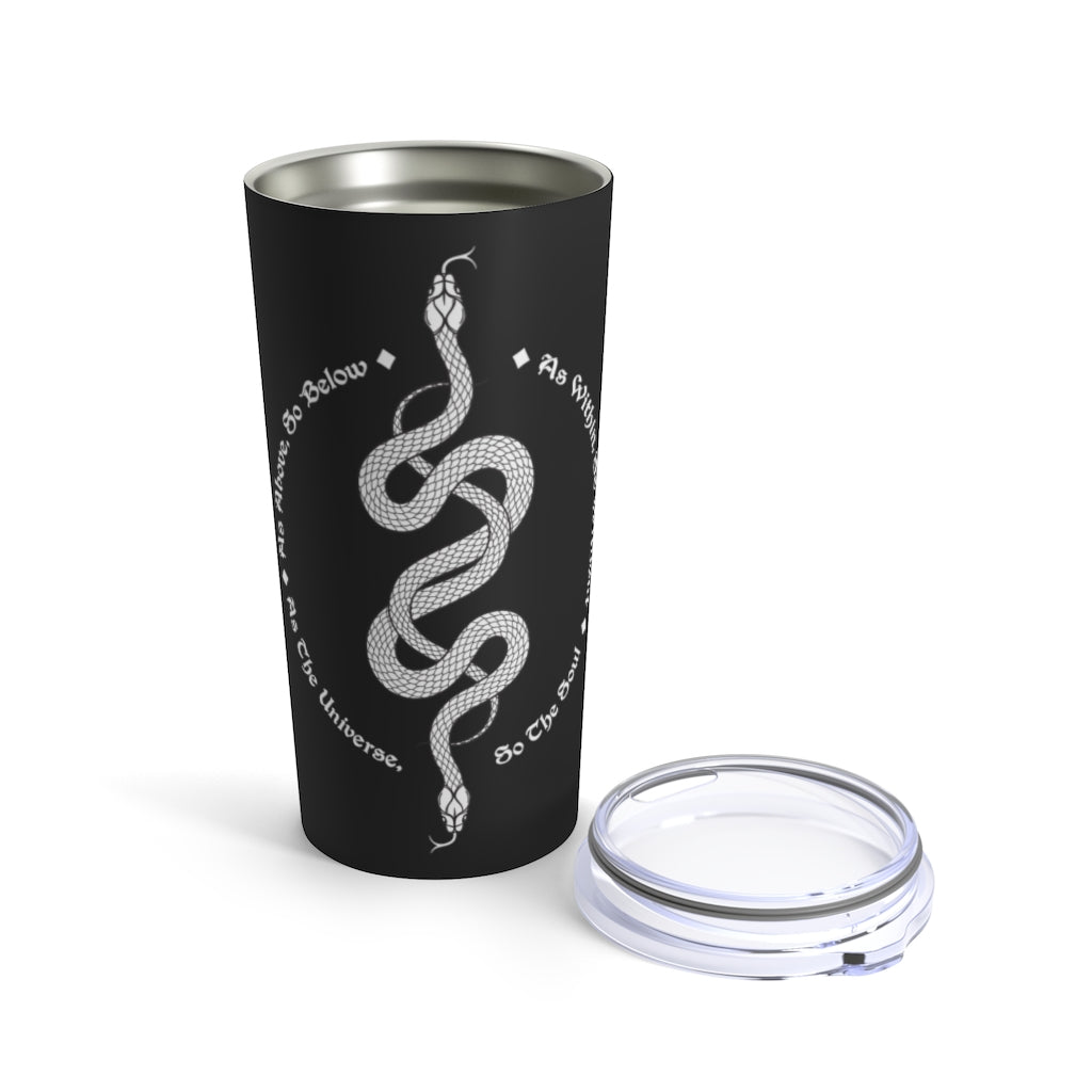 The Two Serpents Intertwined Tumbler 20oz