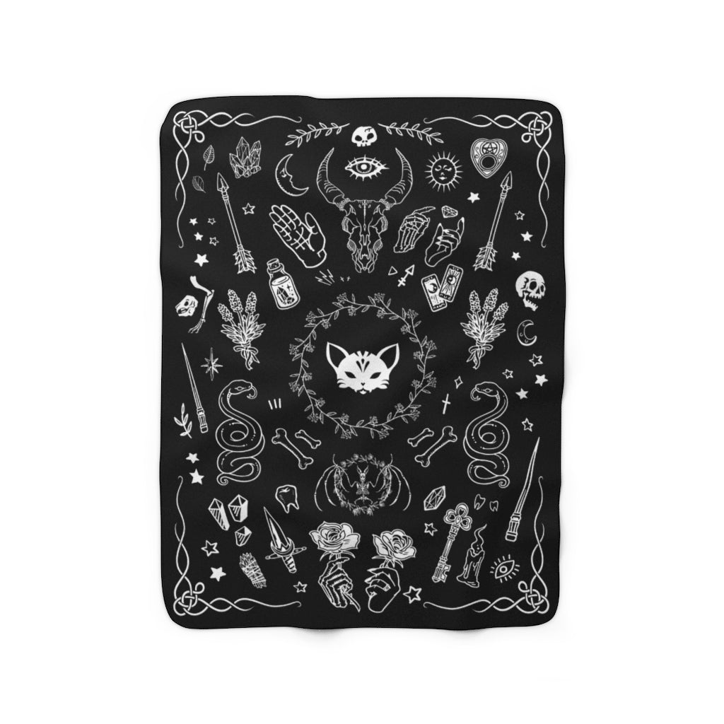 Witchy Blanket - Soft Fluffy Witchcraft Throw