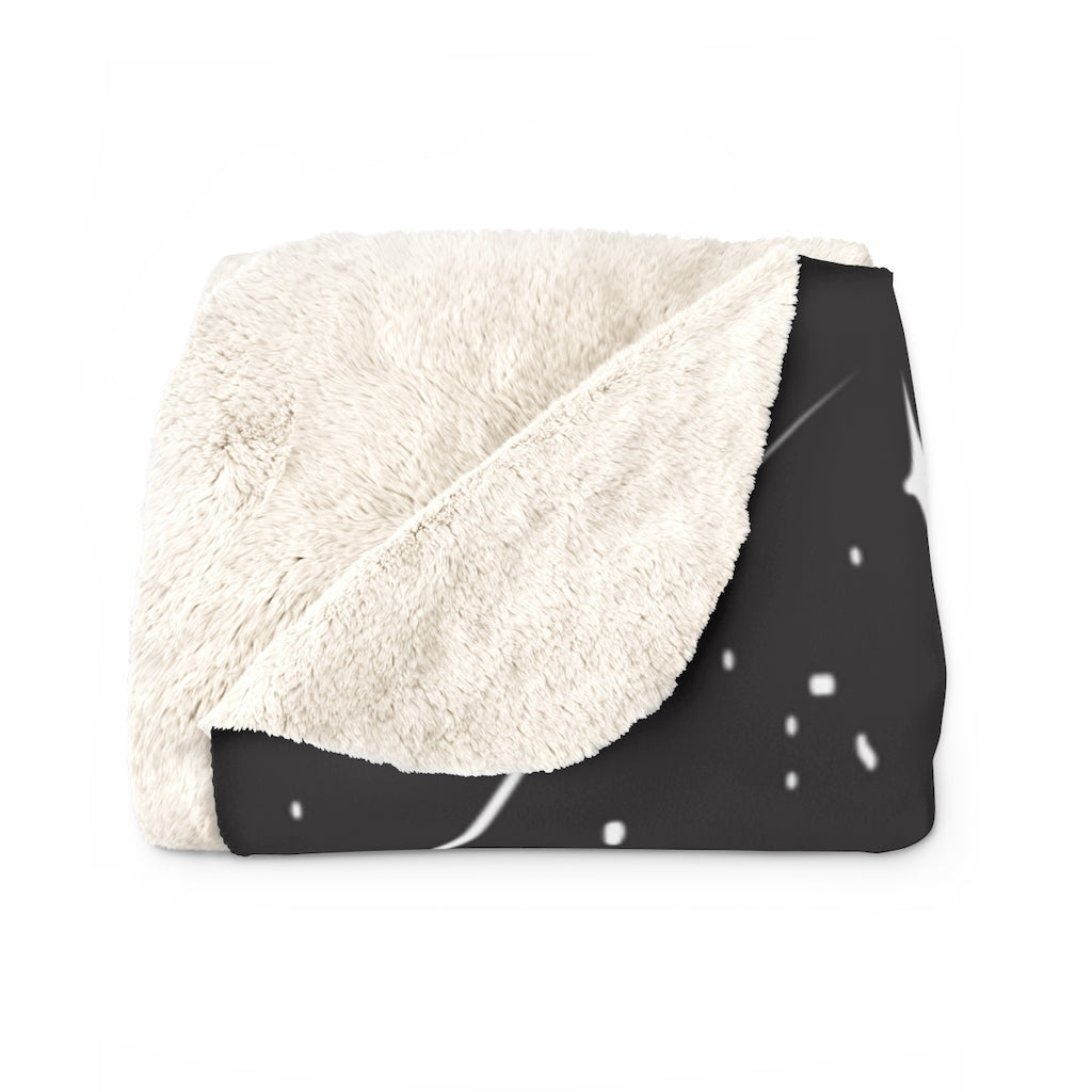 Starry Night Fluffy Blanket - Galaxy Throw