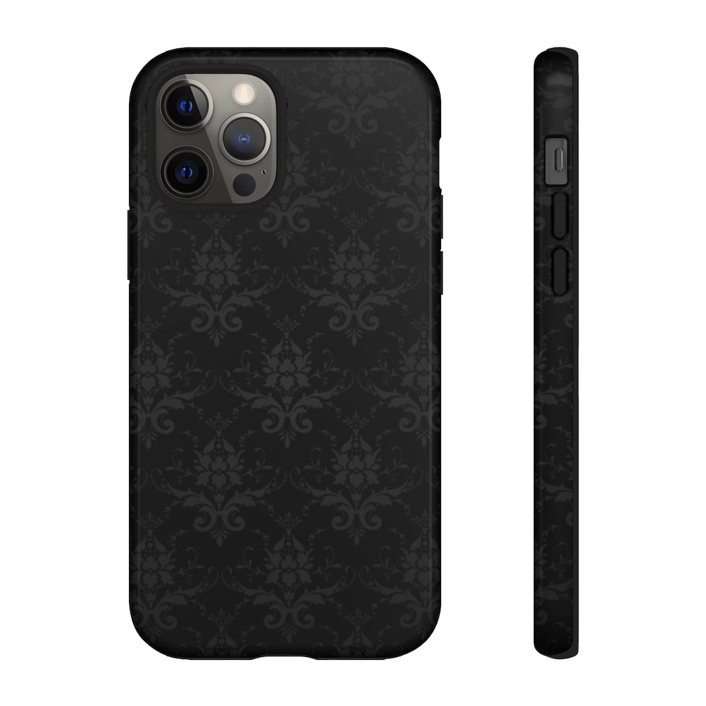 Black Damask Phone Case