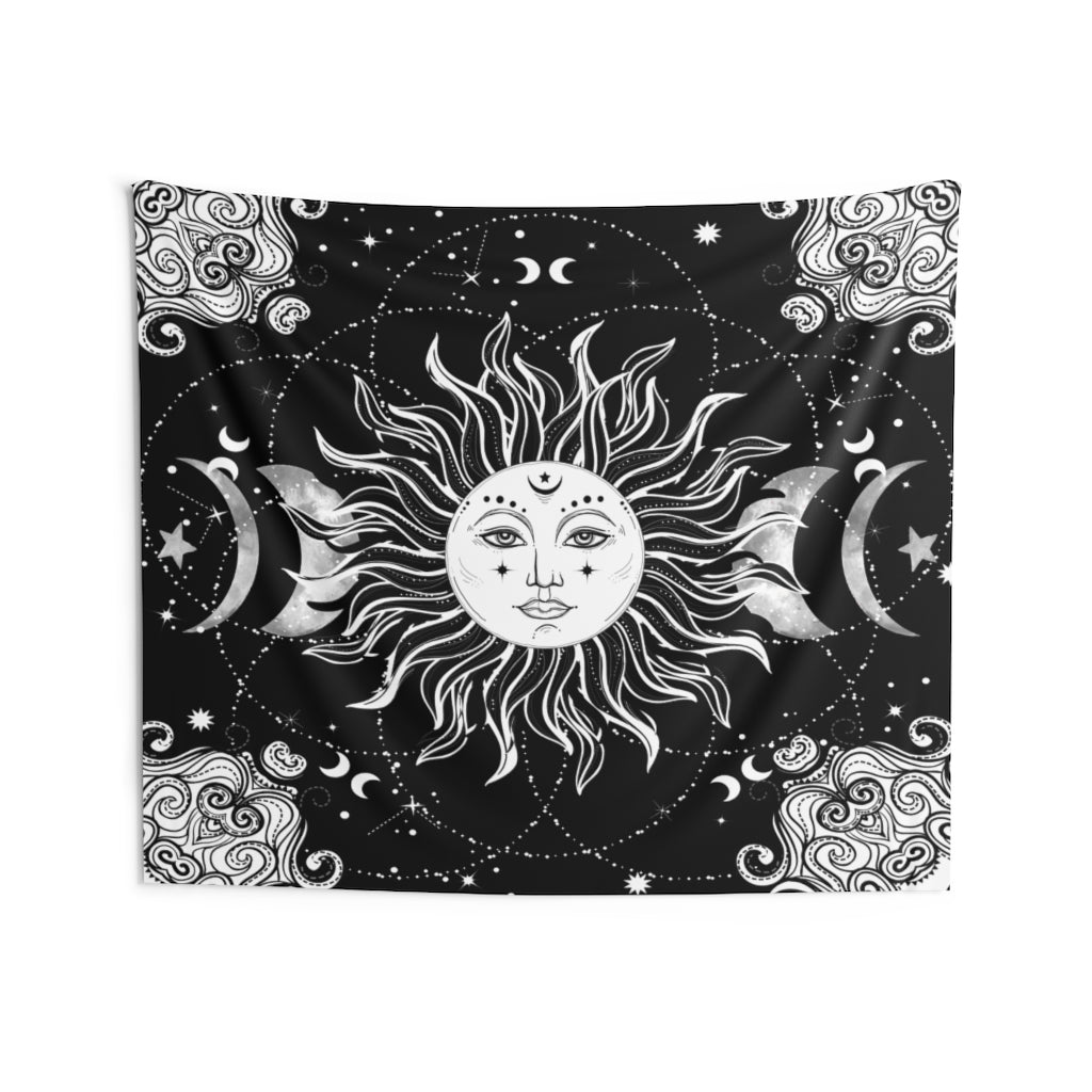 hippie sun tapestry