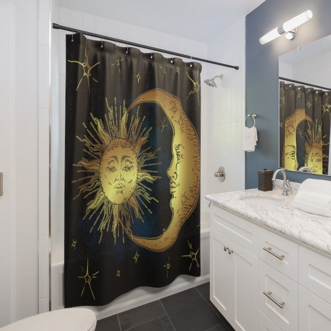 Antique Sun & Moon Shower Curtain