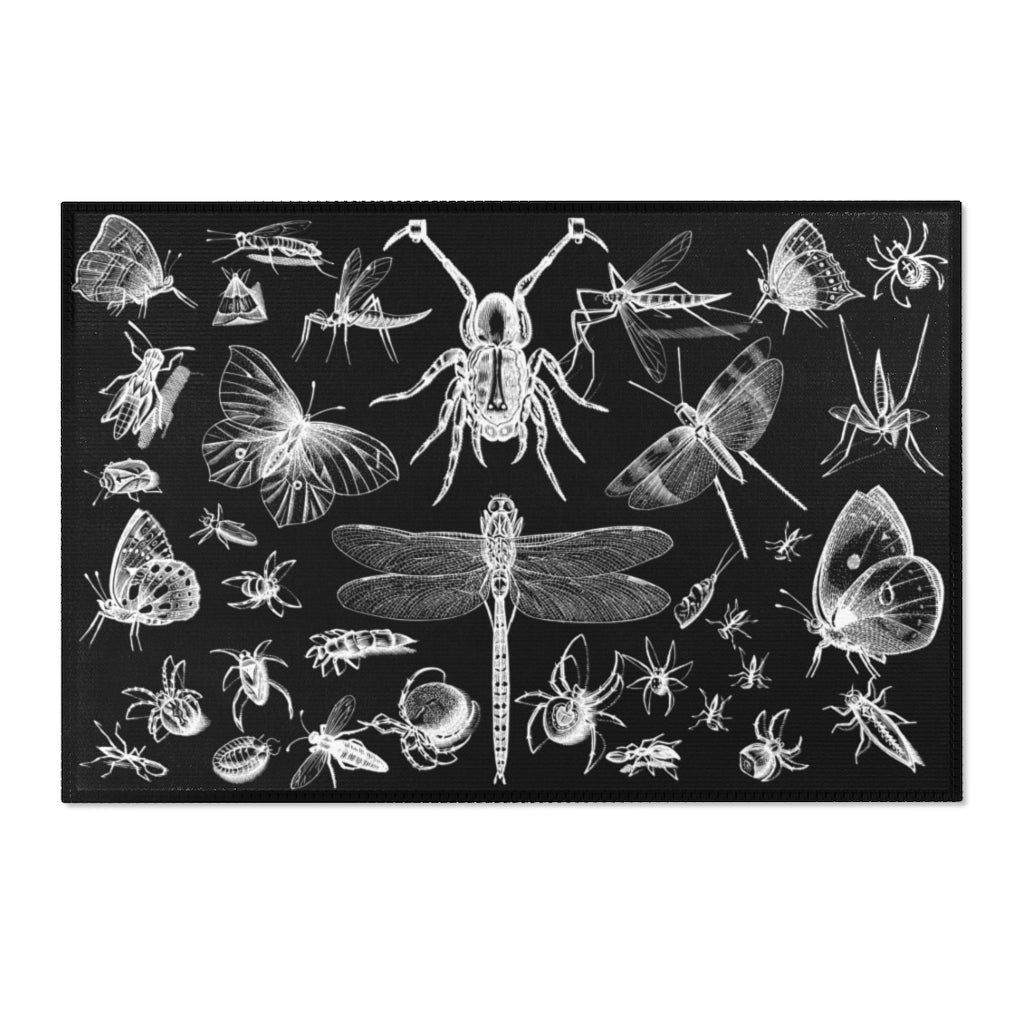 Insects and Moths Area Rug