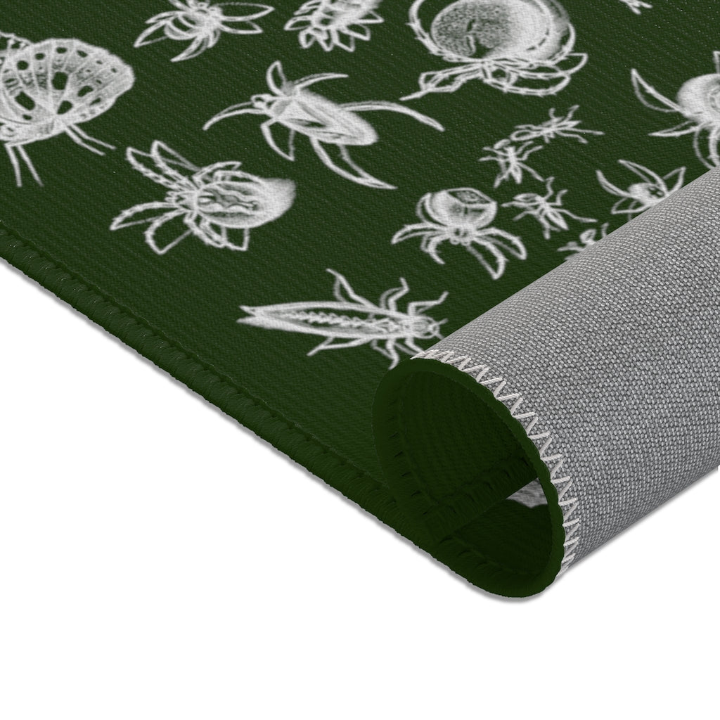 Green Witch Insects Rug