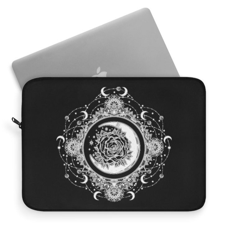 Mystical Moon Mandala Laptop Sleeve