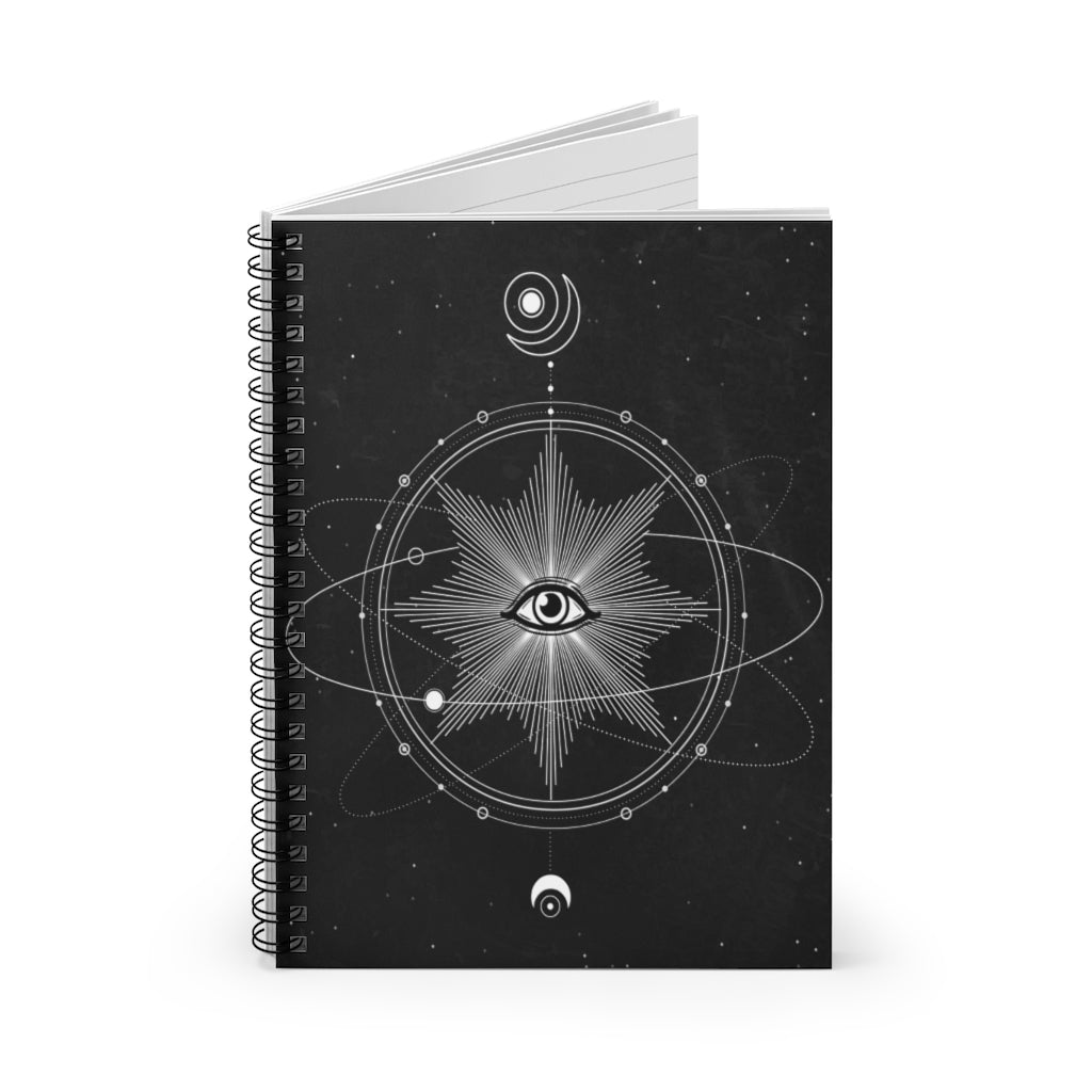 Mystic Eye Spiral Notebook - Sacred Geometry Journal