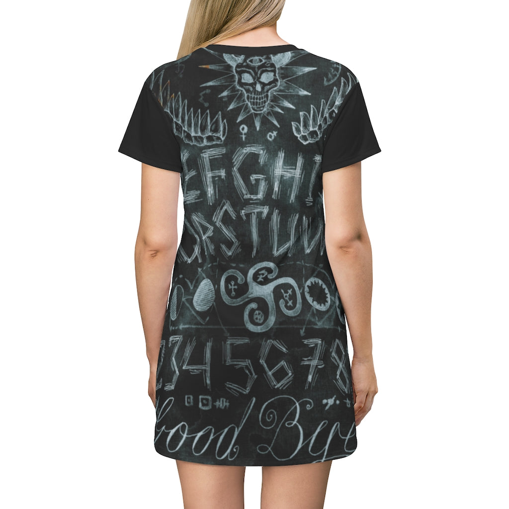 Gothic Spirit Board T-Shirt Dress