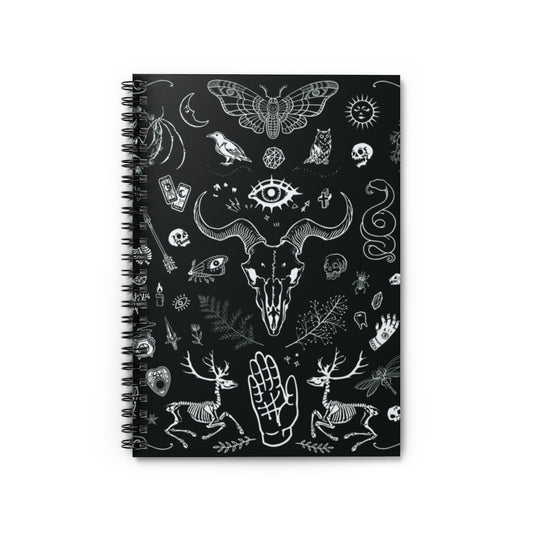Witchy Spiral Notebook - Ruled Line
