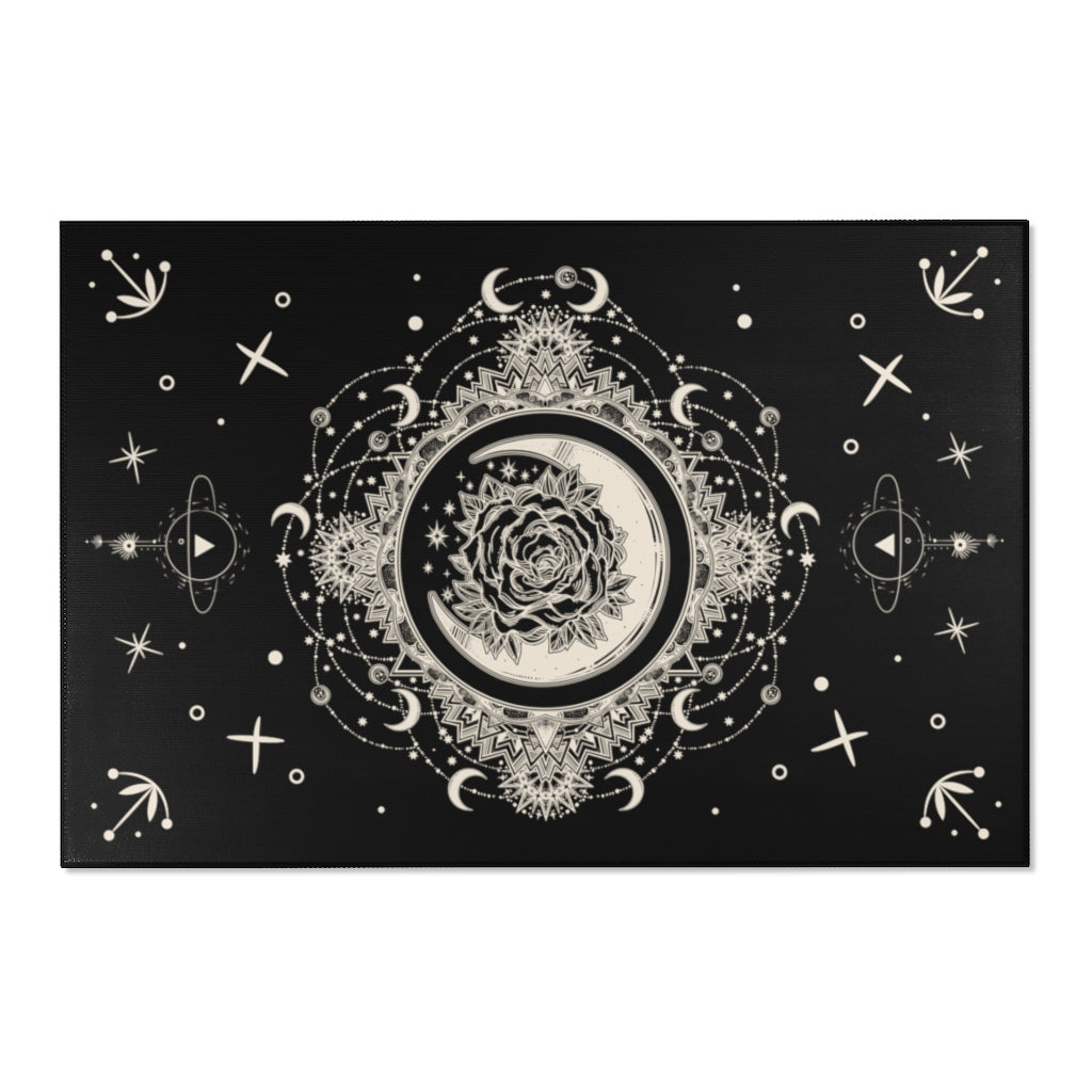 Mystical Moon Mandala Area Rug