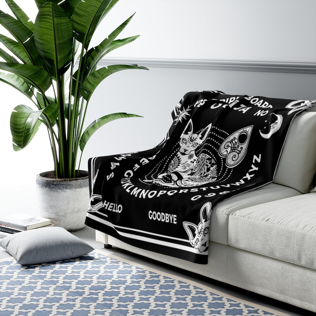 Ouija Fluffy Blanket - Spirit Board Sphynx Throw