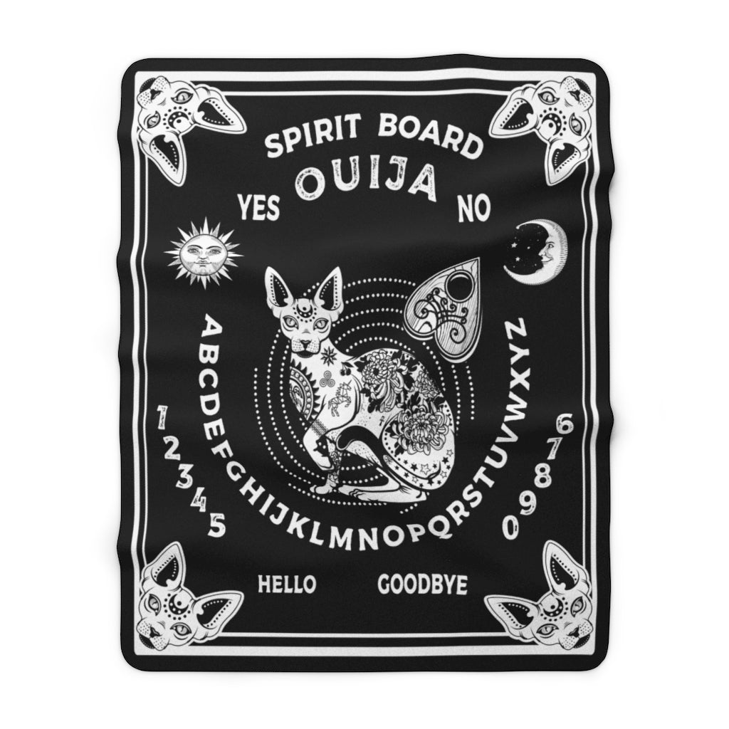 Ouija Fluffy Blanket - Spirit Board Sphynx Throw