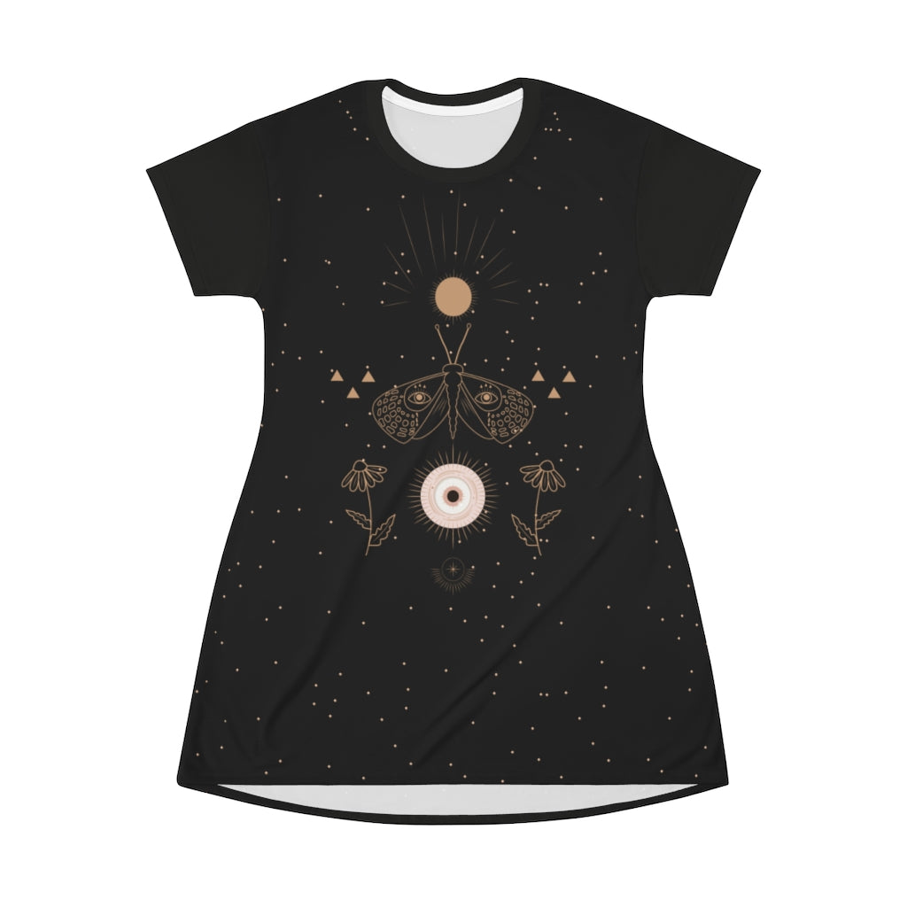 Celestial Moth & Moon Dress