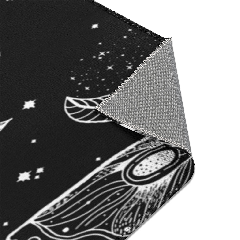 The Gothic Moth Area Rug