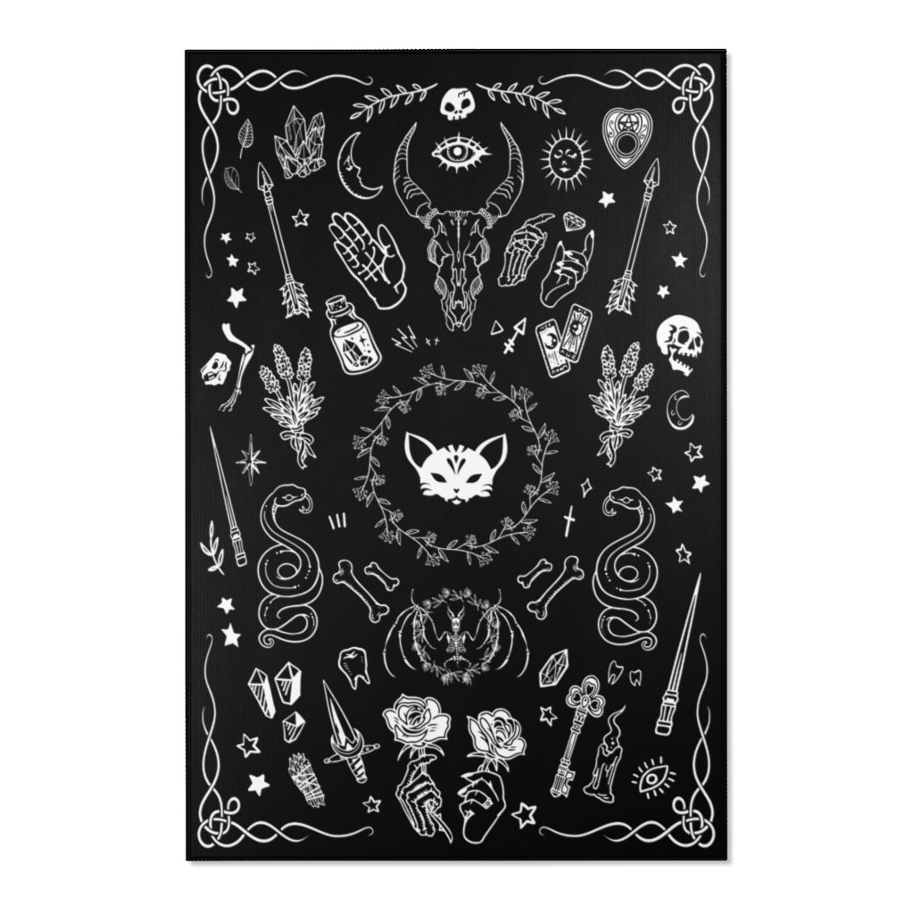Gothic Witchy Area Rug