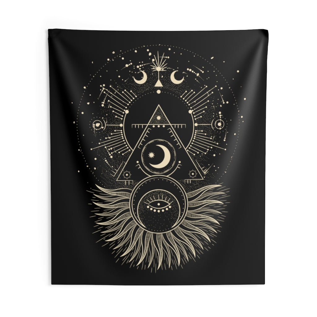 bohemian moon tapestry