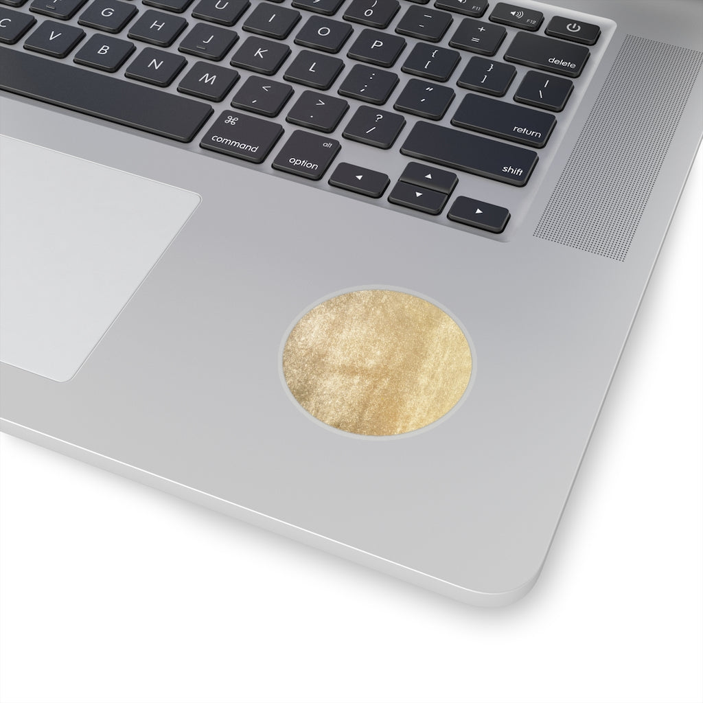 Gold Full Moon Sticker