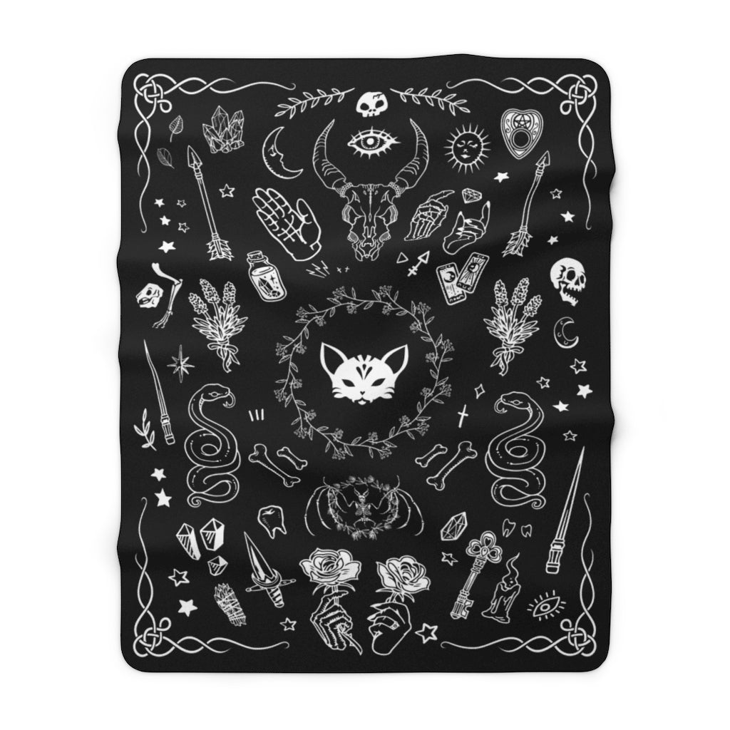 Witchy Blanket - Soft Fluffy Witchcraft Throw