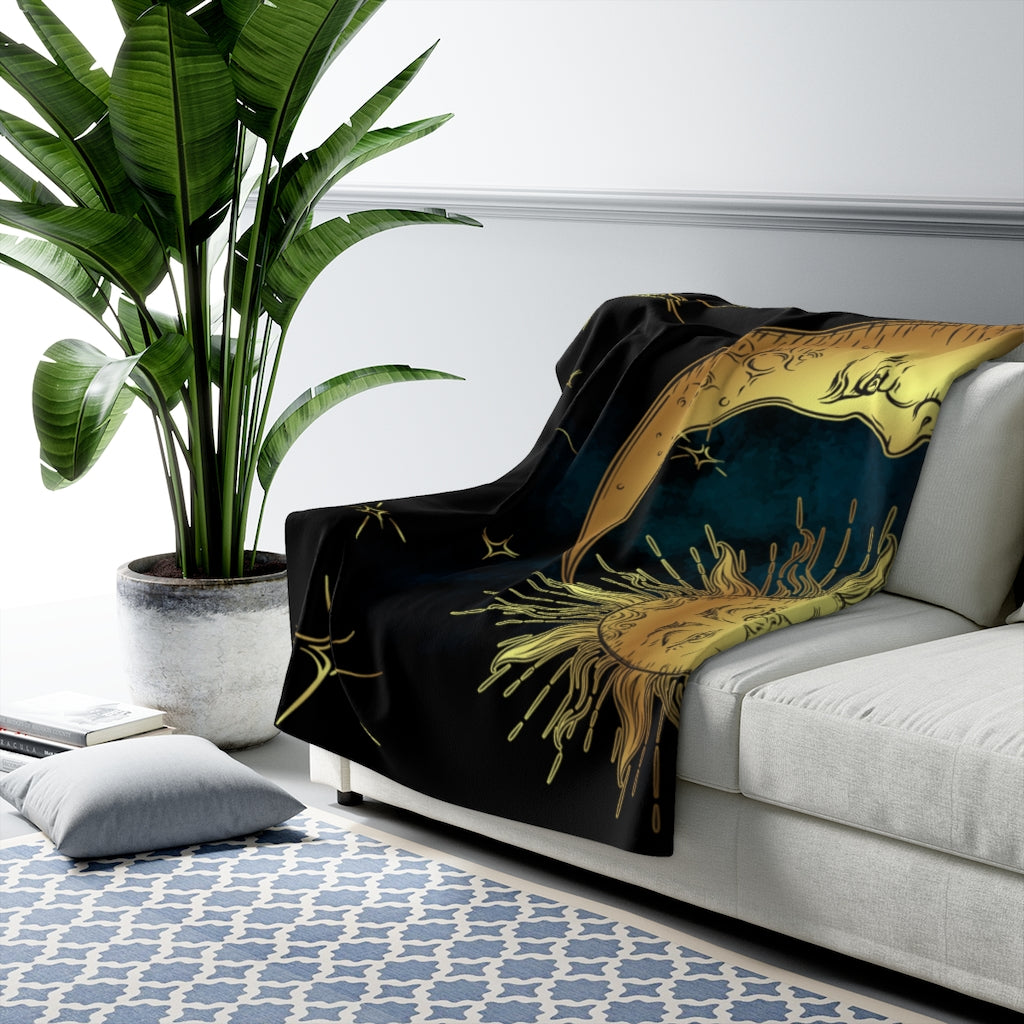 Sun and Moon Blanket - Celestial Throw