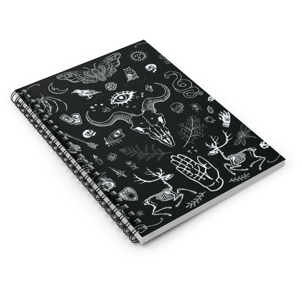 Witchy Spiral Notebook - Ruled Line