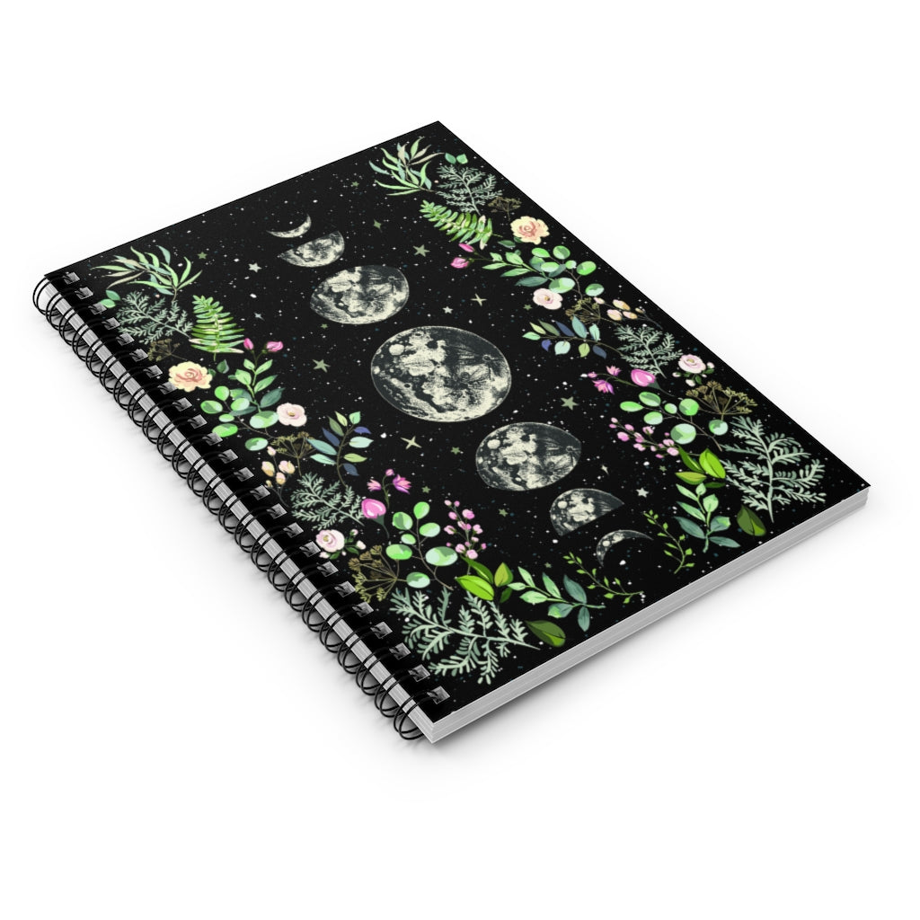 Moonlit Garden Spiral Notebook - Ruled Line