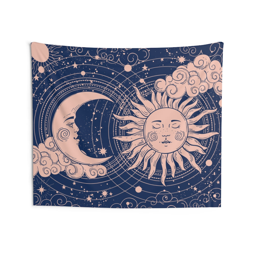 Celestial Sun & Moon Tapestry