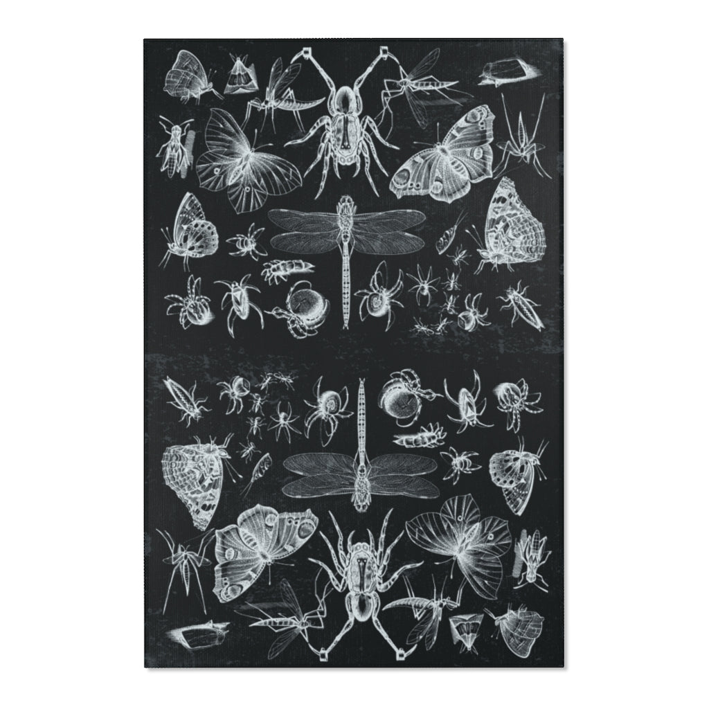 Insects and Moths Area Rug