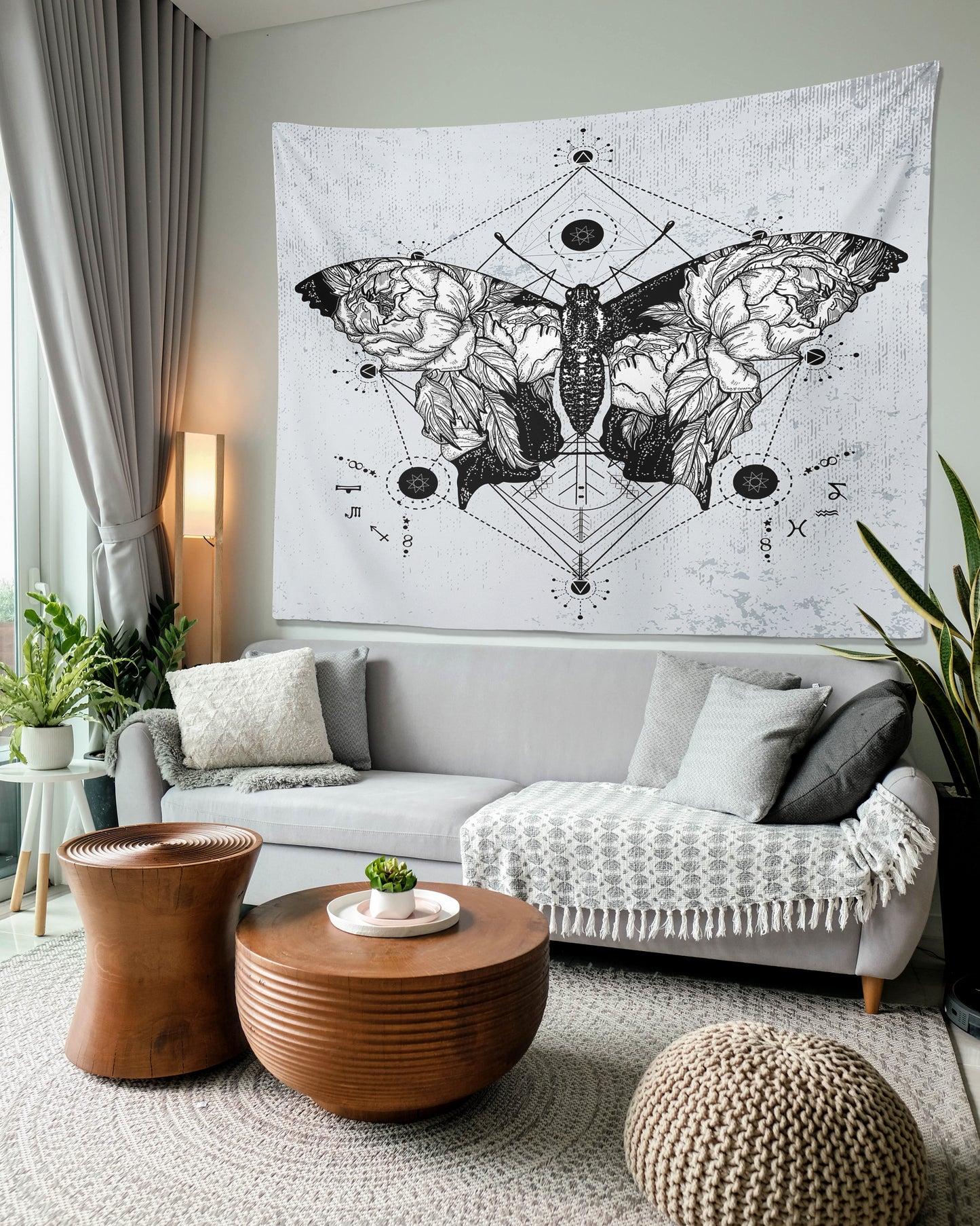 Gothic Butterfly Tapestry