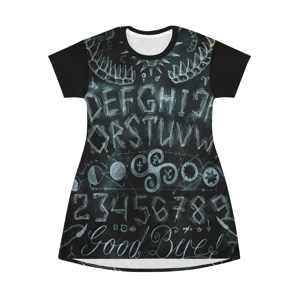 Gothic Spirit Board T-Shirt Dress