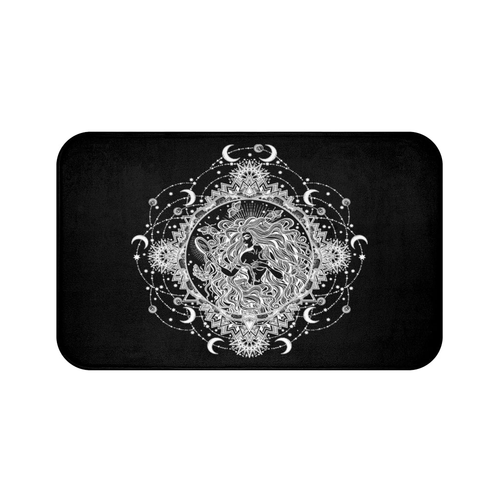 moon goddess bath mat