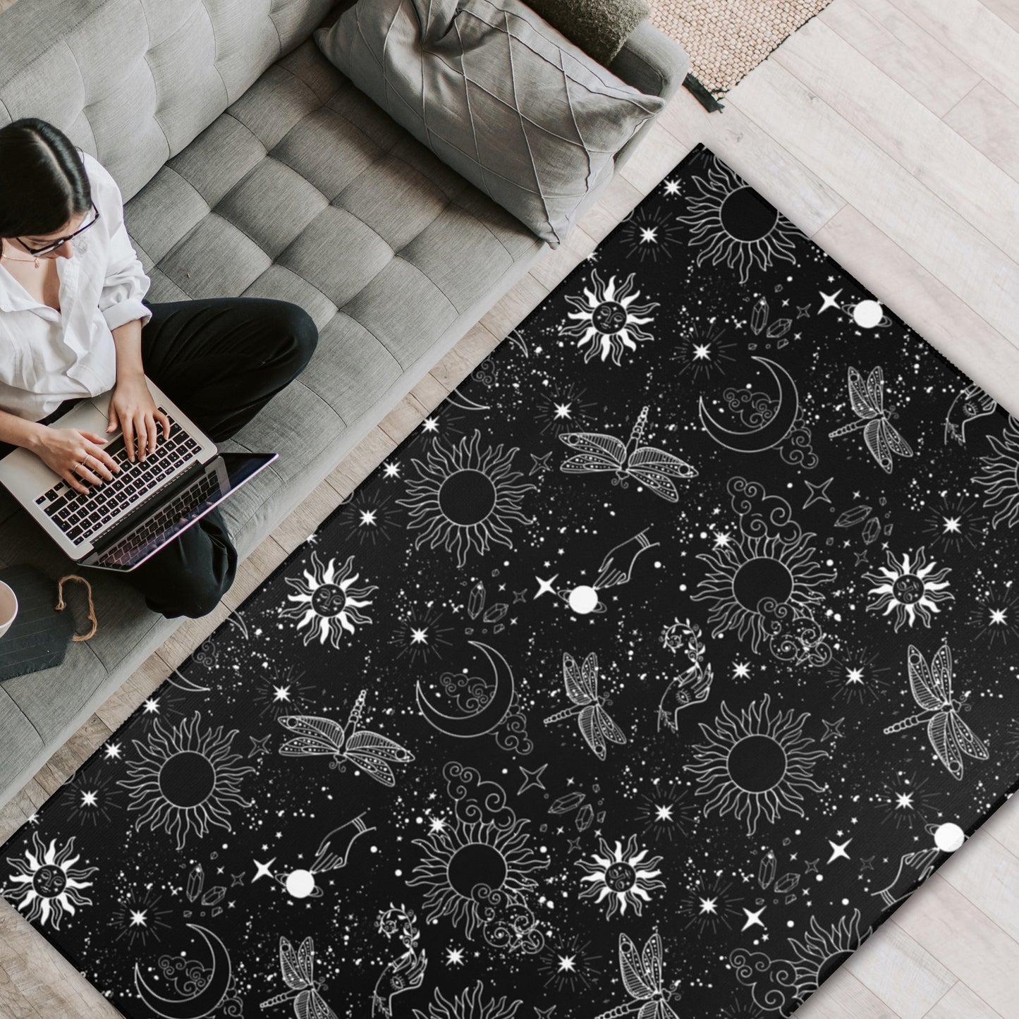 Celestial Moon Area Rug