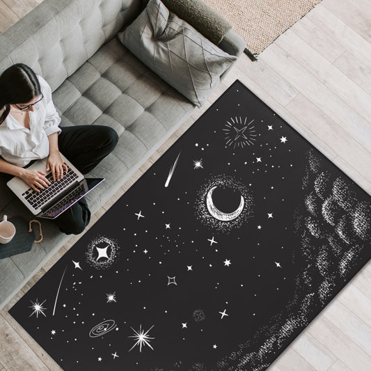 Starry Cosmos Area Rug