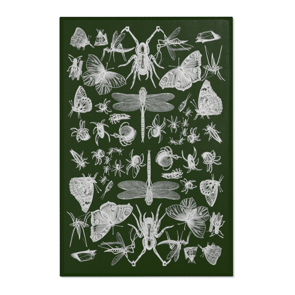Green Witch Insects Rug