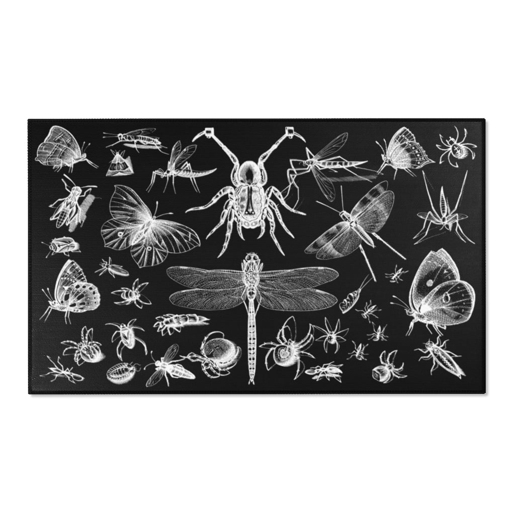 Insects and Moths Area Rug