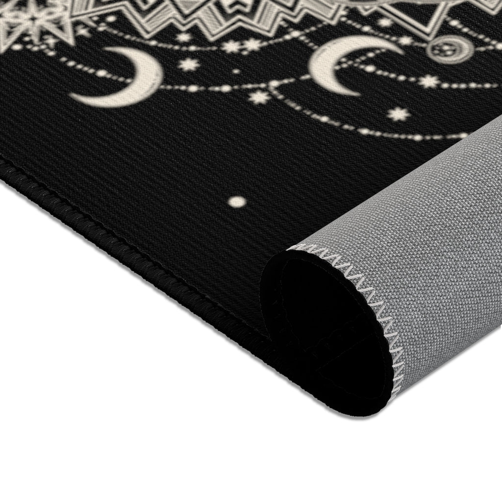 Mystical Moon Mandala Area Rug