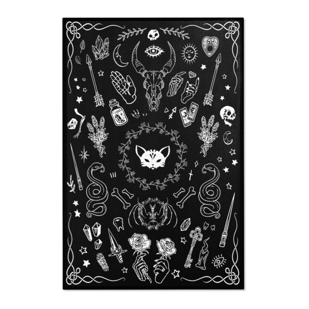 Gothic Witchy Area Rug