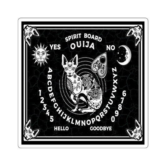 Ouija Sphynx Square Stickers