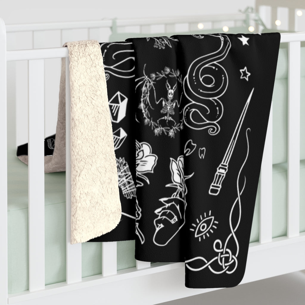 Witchy Blanket - Soft Fluffy Witchcraft Throw