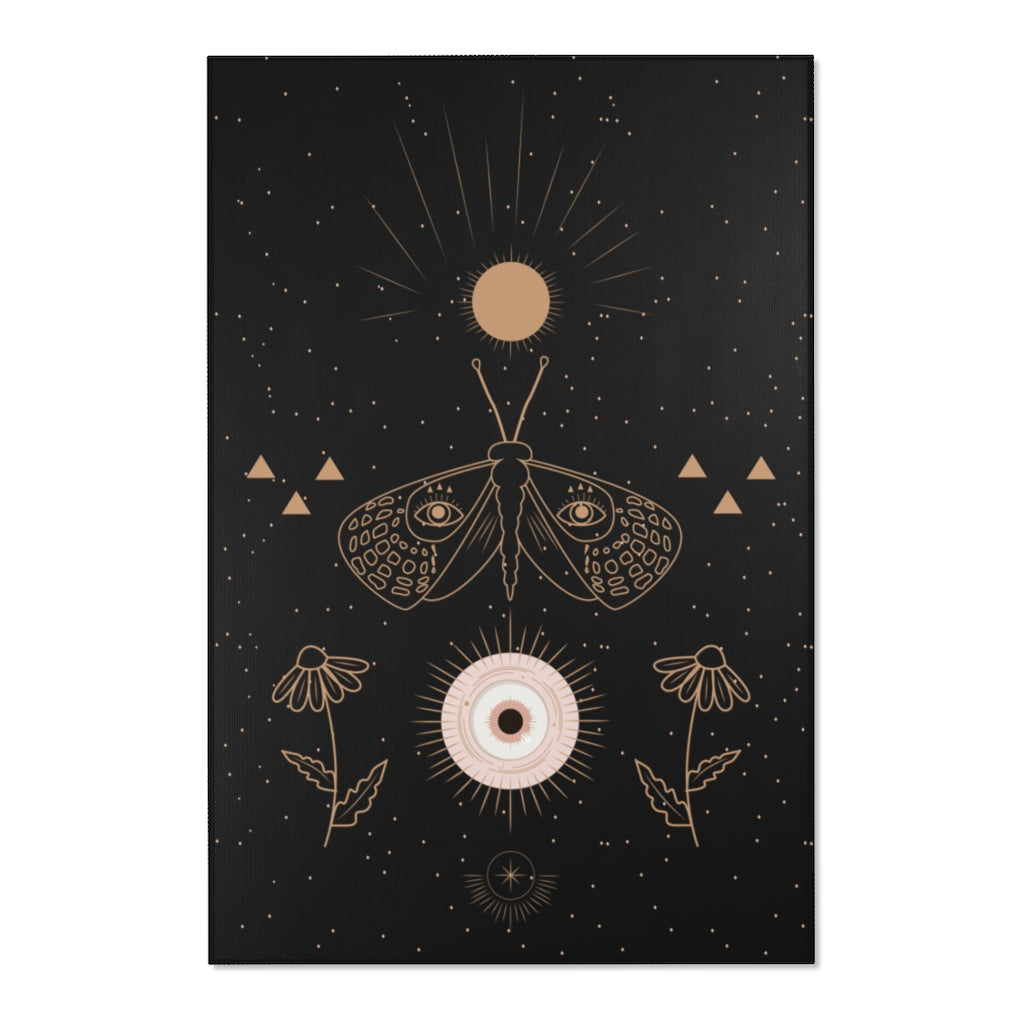 Celestial Moth Area Rug