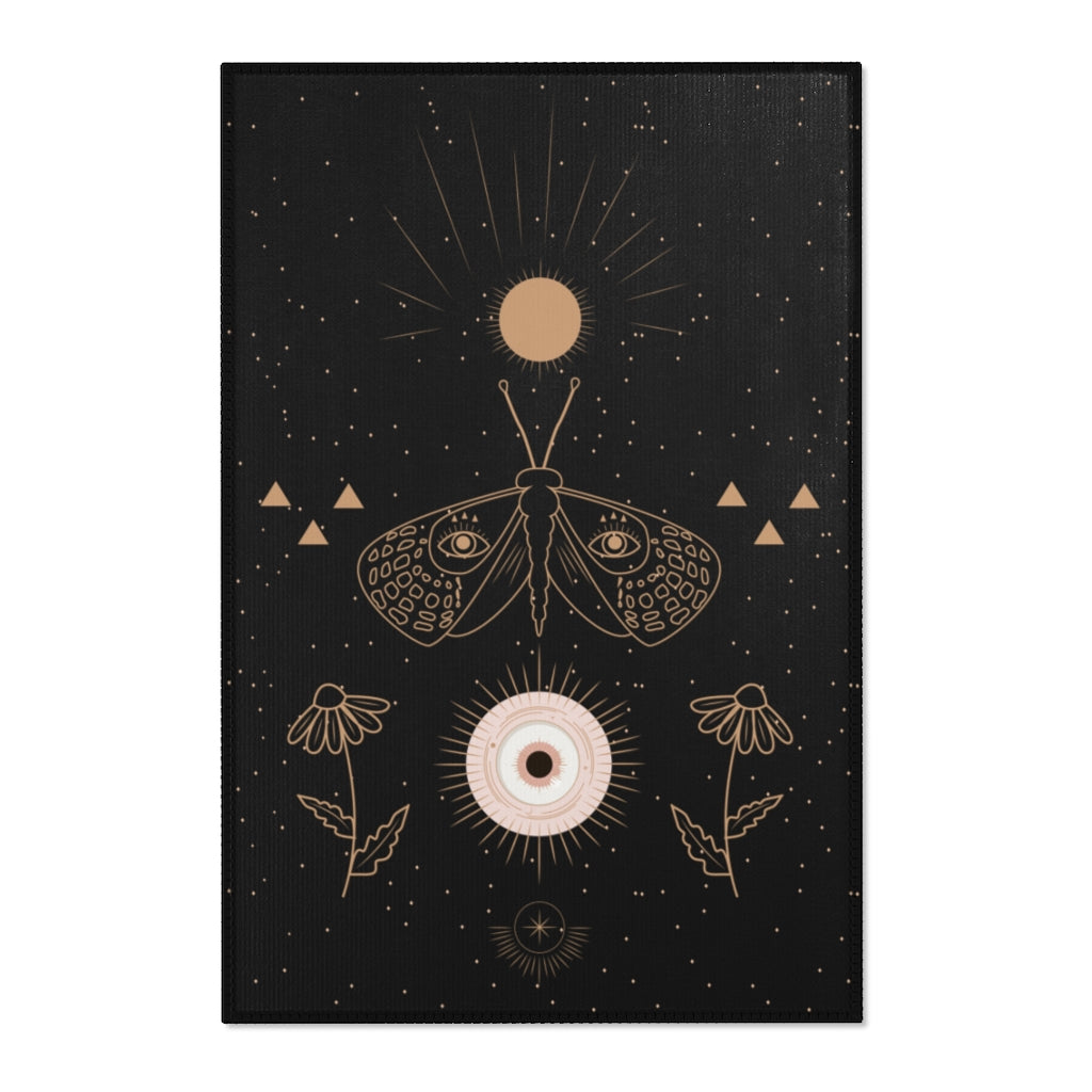 Celestial Moth Area Rug