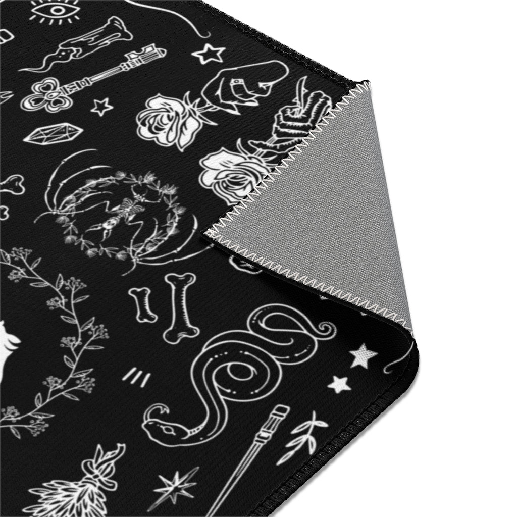 Gothic Witchy Area Rug