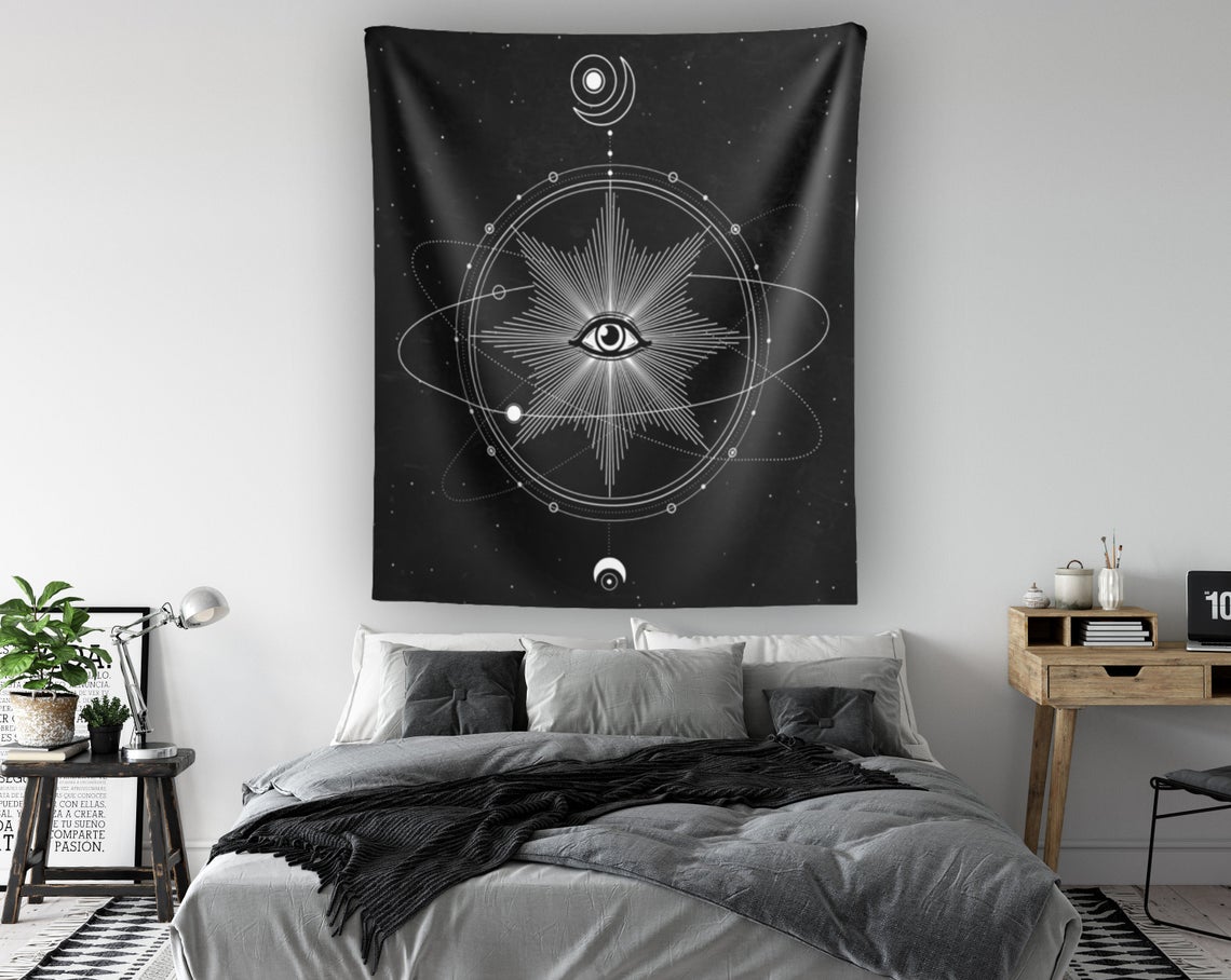 Third Eye Sacred Geometry Tapestry