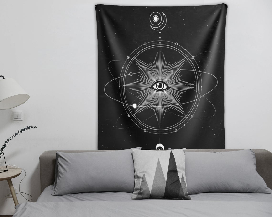 Third Eye Sacred Geometry Tapestry