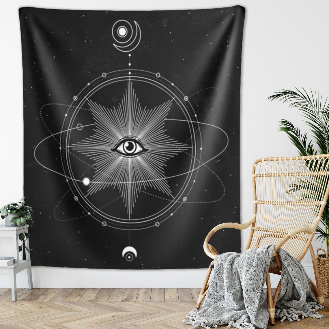 Third Eye Sacred Geometry Tapestry