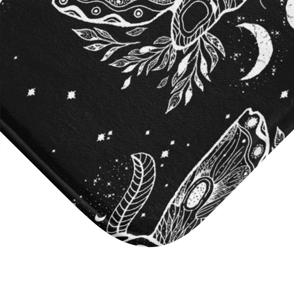 Celestial Moth Bath Mat