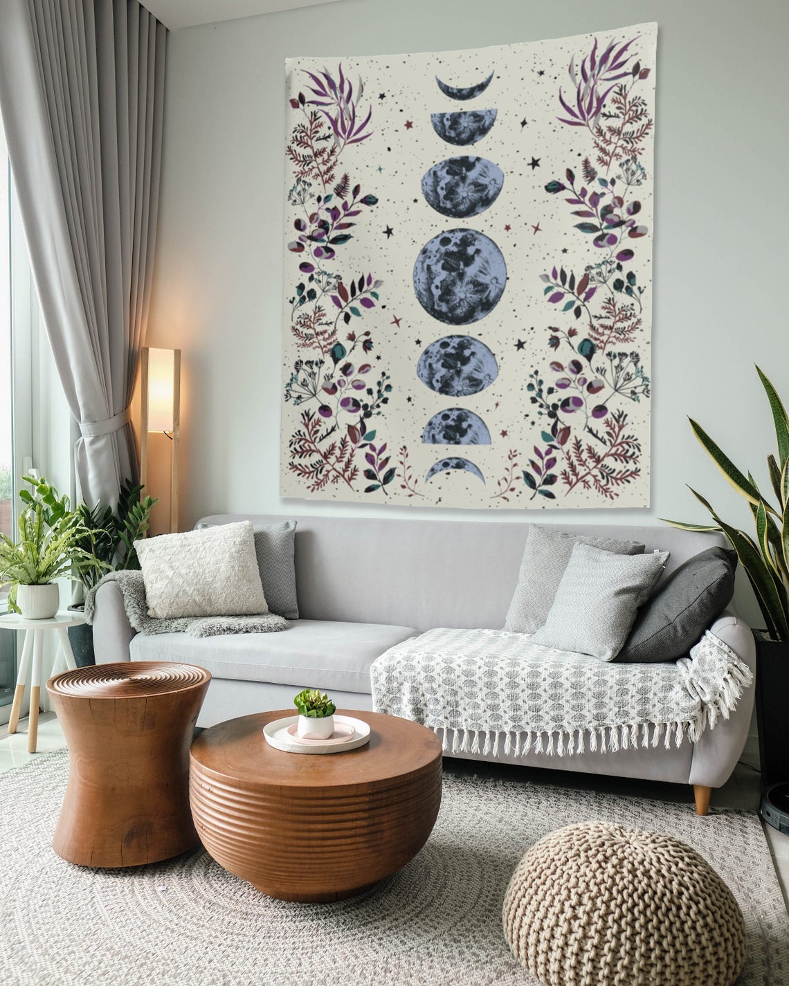 beige moon tapestry