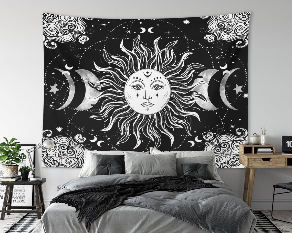 sun and moon tapestry