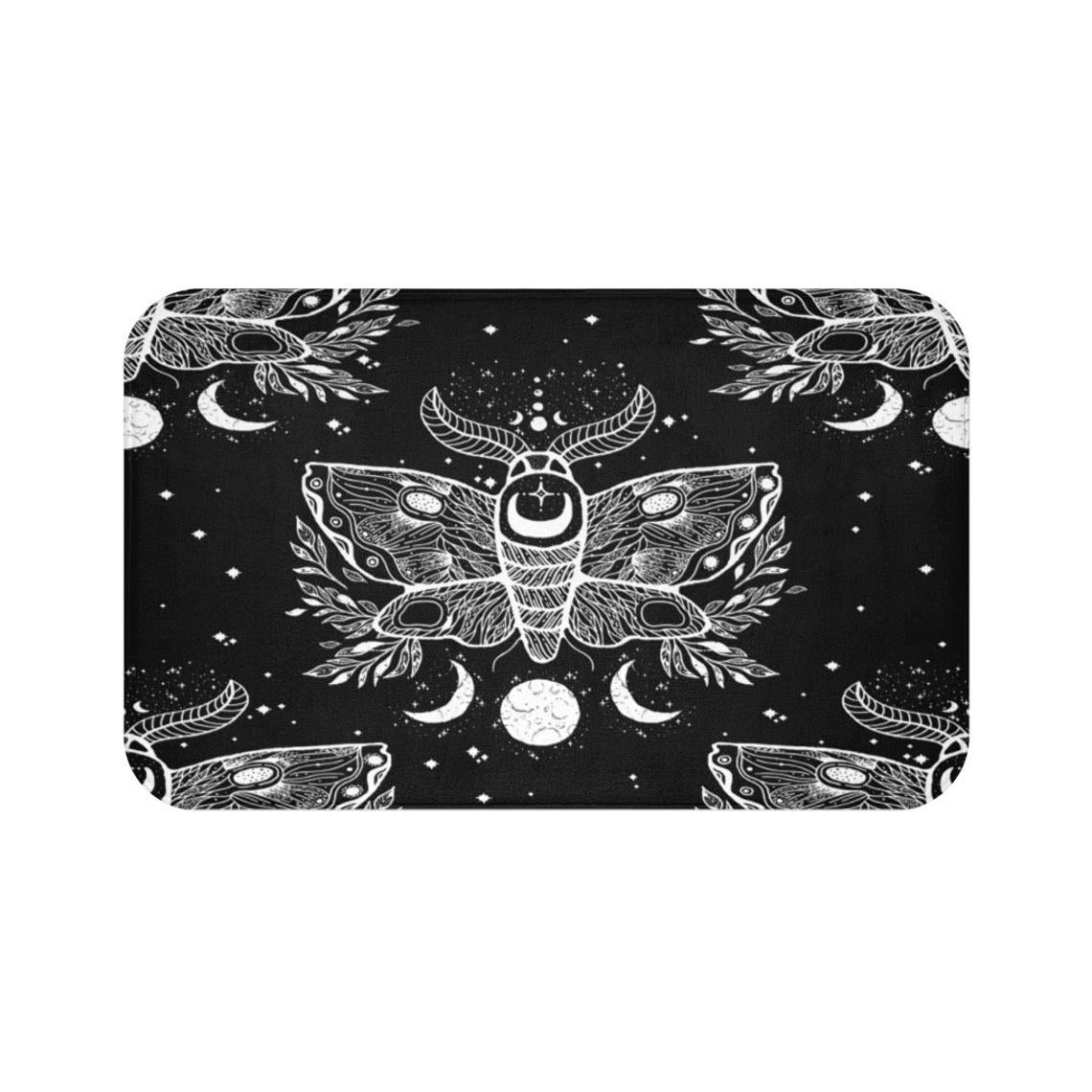 Celestial Moth Bath Mat