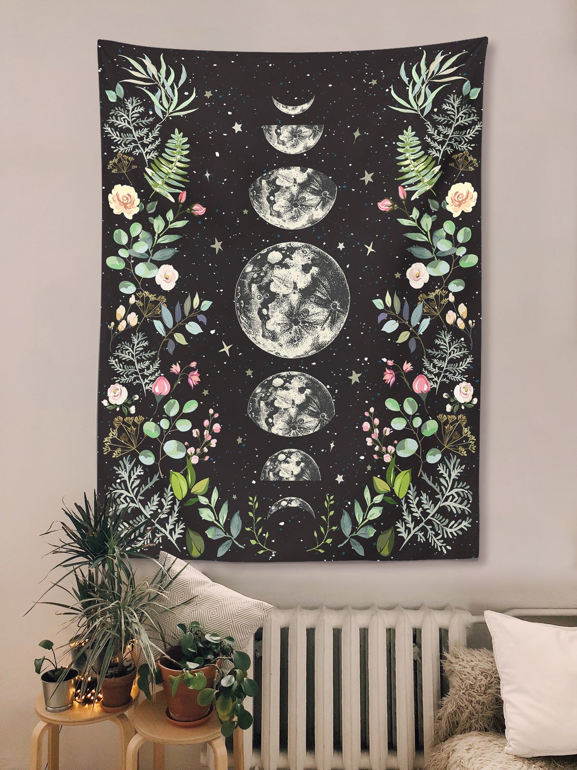 Moonlit Garden Tapestry